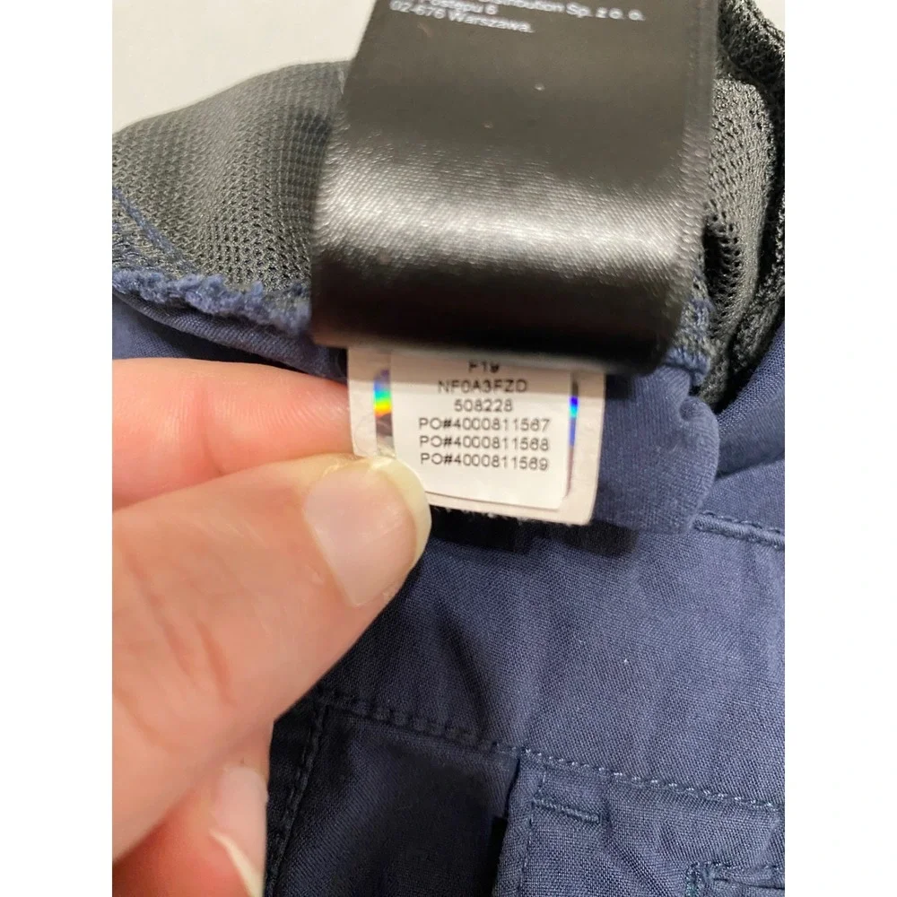 The North Face Mens Hiking Pants Navy Blue Size 34 Stretch Outdoor Utility Trail